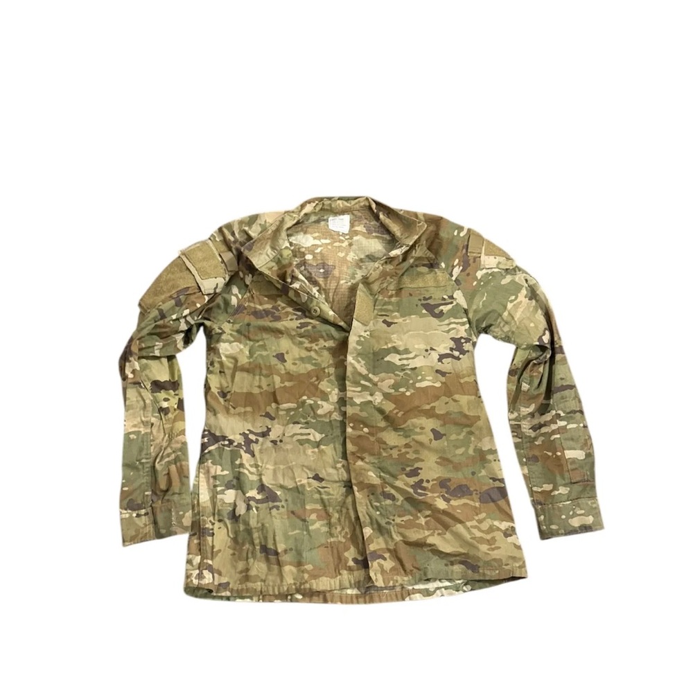 Mens sz Medium authentic army Camo top jacket